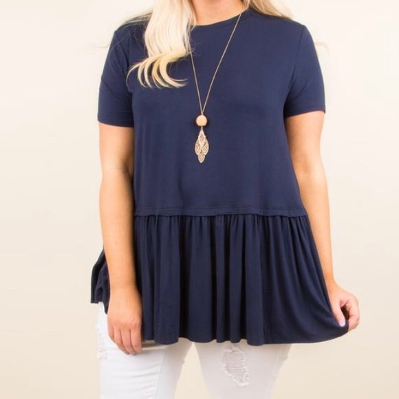 Drop waist Ruffle Bottom top - Picture 3 of 5